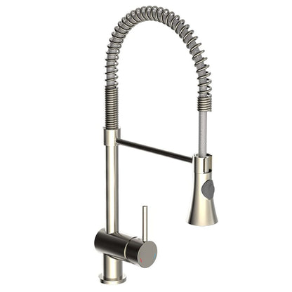 SCH�_�”��TTE Sink Mixer with Spiral Spring CORNWALL Low Pressure Stainless Steel Look