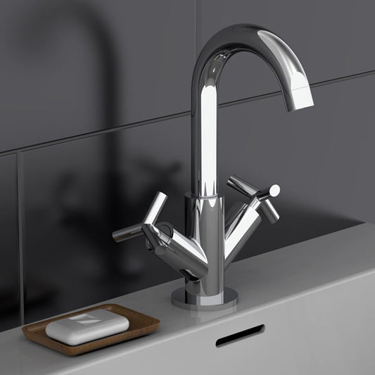 SCHÌÏTTE 2-Handle Basin Mixer ELIOT Chrome