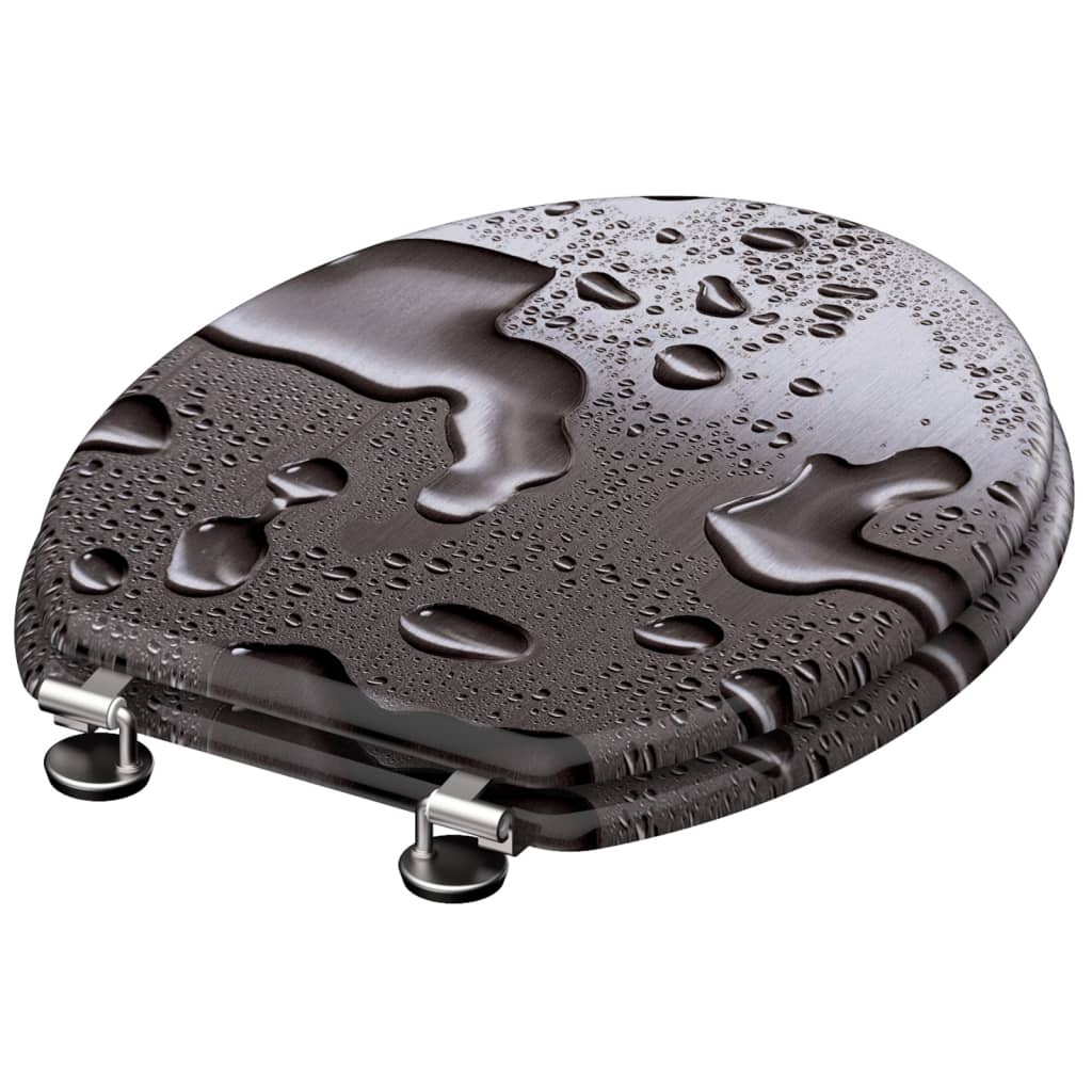 SCH�_�”��TTE Toilet Seat GREY STEEL MDF