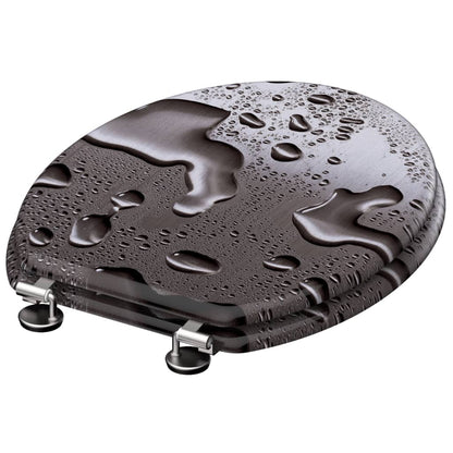 SCH�_�”��TTE Toilet Seat GREY STEEL MDF