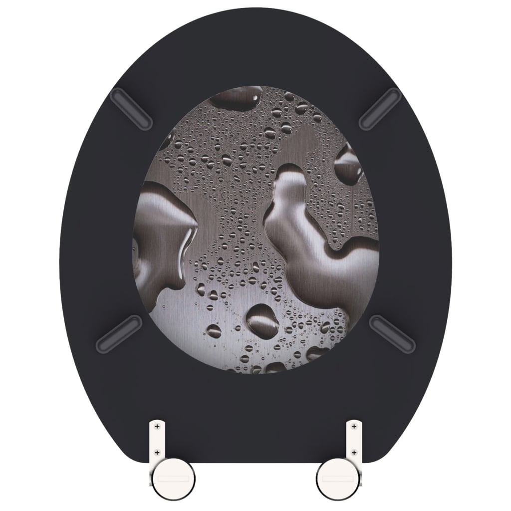 SCH�_�”��TTE Toilet Seat GREY STEEL MDF