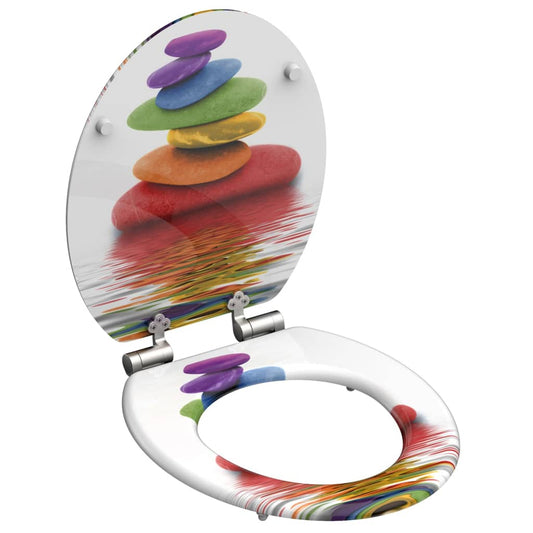SCH�_�”��TTE Toilet Seat with Soft-Close COLORFUL STONES