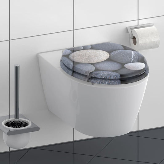 SCH�_�”��TTE Toilet Seat with Soft-Close GREY STONE