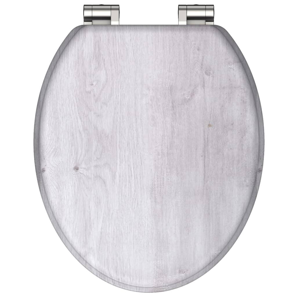 SCH�_�”��TTE Toilet Seat with Soft-Close LIGHT WOOD MDF