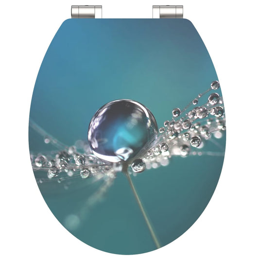 SCH�_�”��TTE High Gloss Seat with Soft-Close WATER DROP MDF