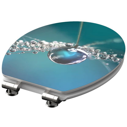 SCH�_�”��TTE High Gloss Seat with Soft-Close WATER DROP MDF