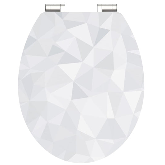 SCHÌÏTTE High Gloss Toilet Seat with Soft-Close DIAMOND MDF