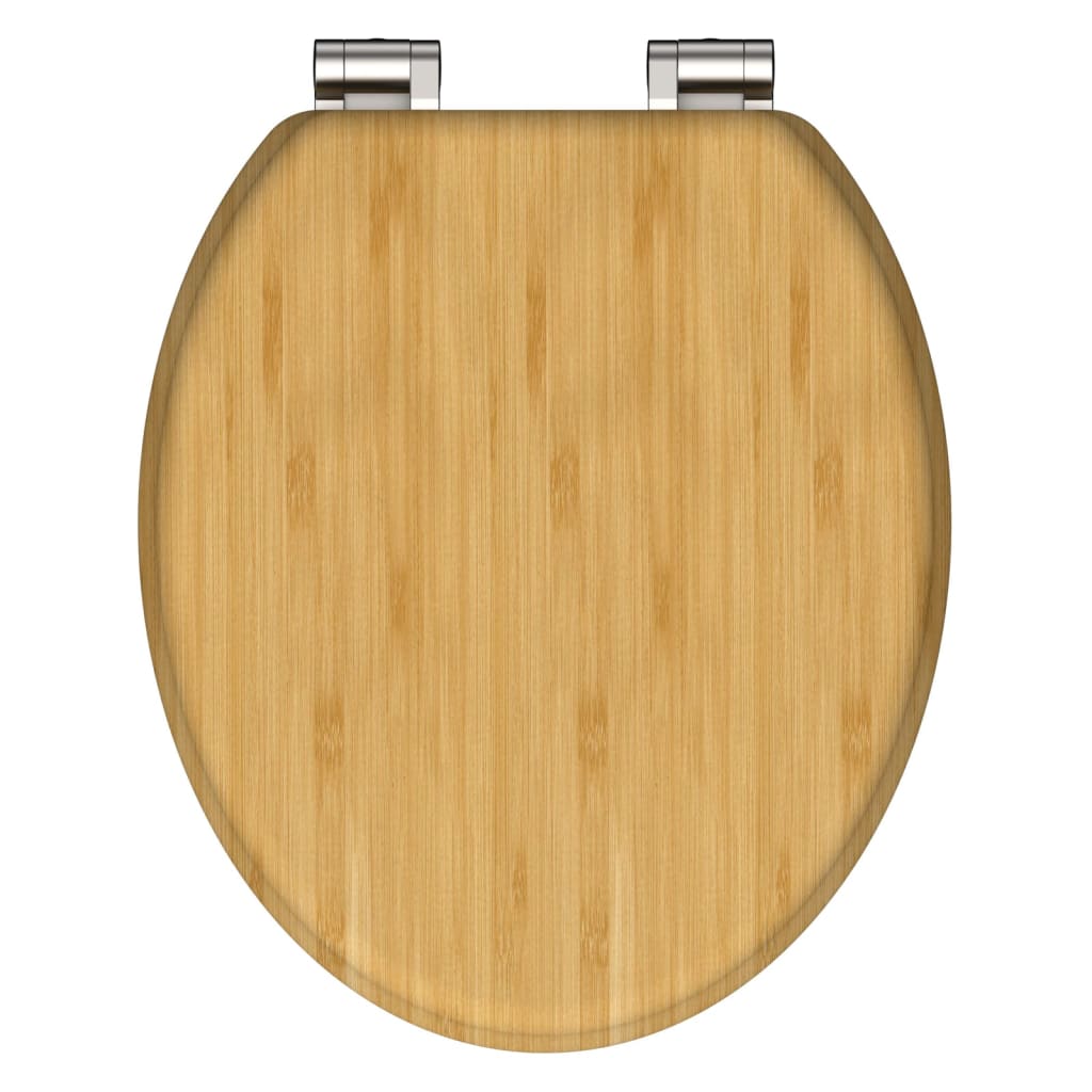 SCH�_�”��TTE Toilet Seat with Soft-Close NATURAL BAMBOO
