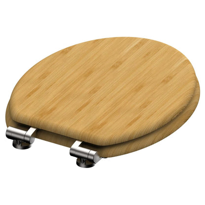 SCH�_�”��TTE Toilet Seat with Soft-Close NATURAL BAMBOO