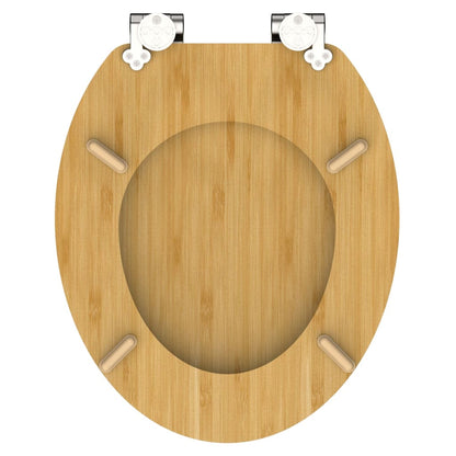 SCH�_�”��TTE Toilet Seat with Soft-Close NATURAL BAMBOO