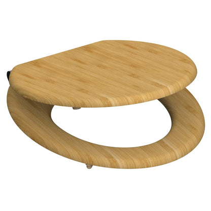 SCH�_�”��TTE Toilet Seat with Soft-Close NATURAL BAMBOO