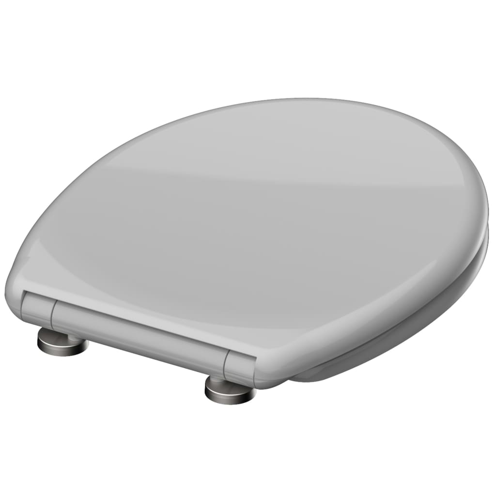 SCH�_�”��TTE Duroplast Toilet Seat with Soft-Close Quick Release GREY