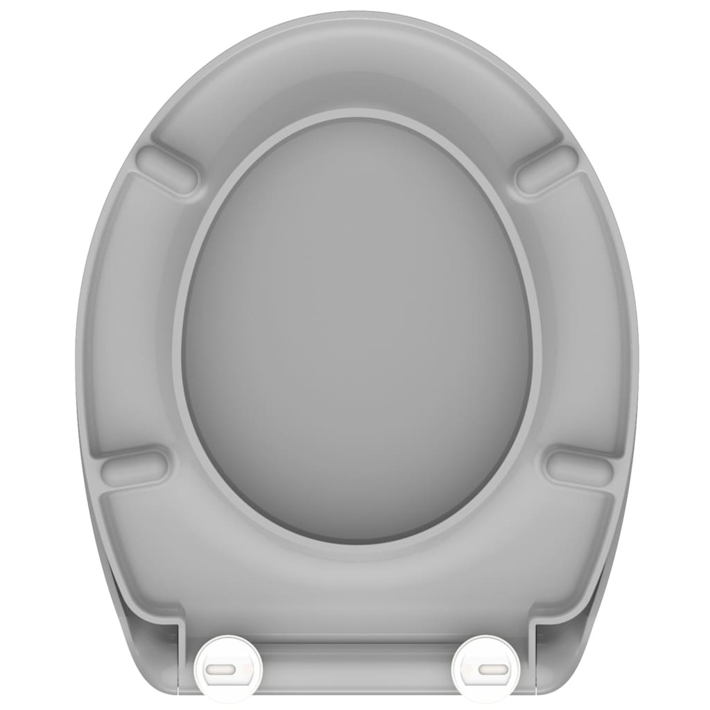 SCH�_�”��TTE Duroplast Toilet Seat with Soft-Close Quick Release GREY