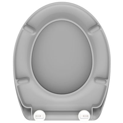 SCH�_�”��TTE Duroplast Toilet Seat with Soft-Close Quick Release GREY
