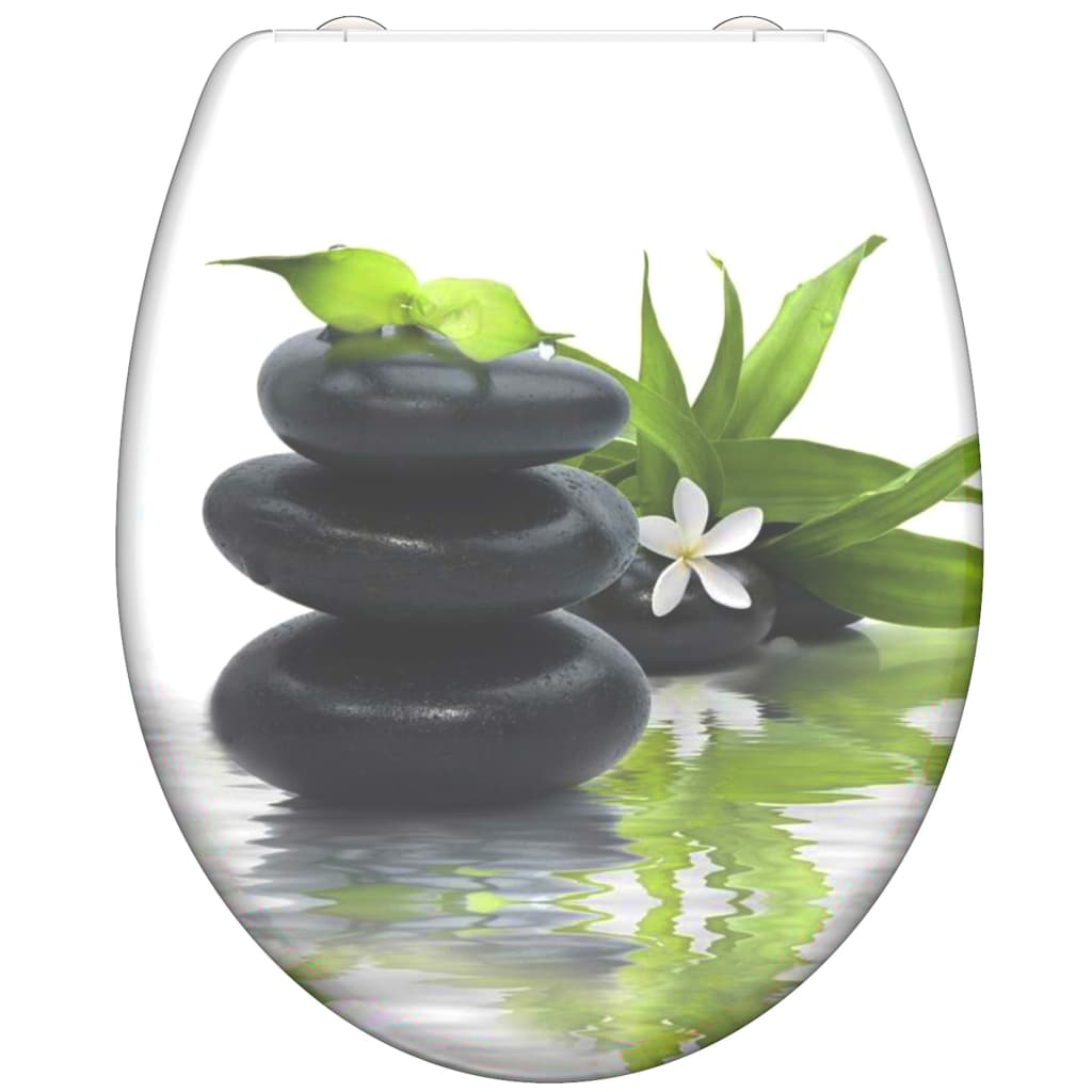 SCHÌÏTTE Duroplast Toilet Seat with Soft-Close JASMIN Printed