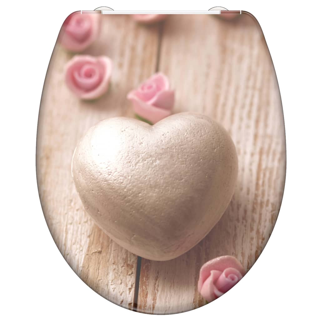 SCH�_�”��TTE Duroplast Toilet Seat with Soft-Close ROMANTIC Printed