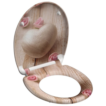 SCH�_�”��TTE Duroplast Toilet Seat with Soft-Close ROMANTIC Printed