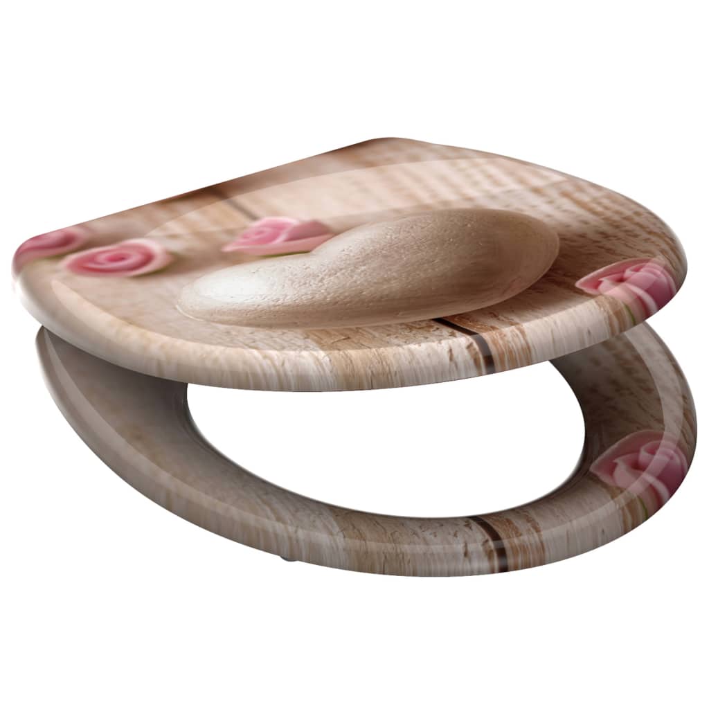 SCH�_�”��TTE Duroplast Toilet Seat with Soft-Close ROMANTIC Printed