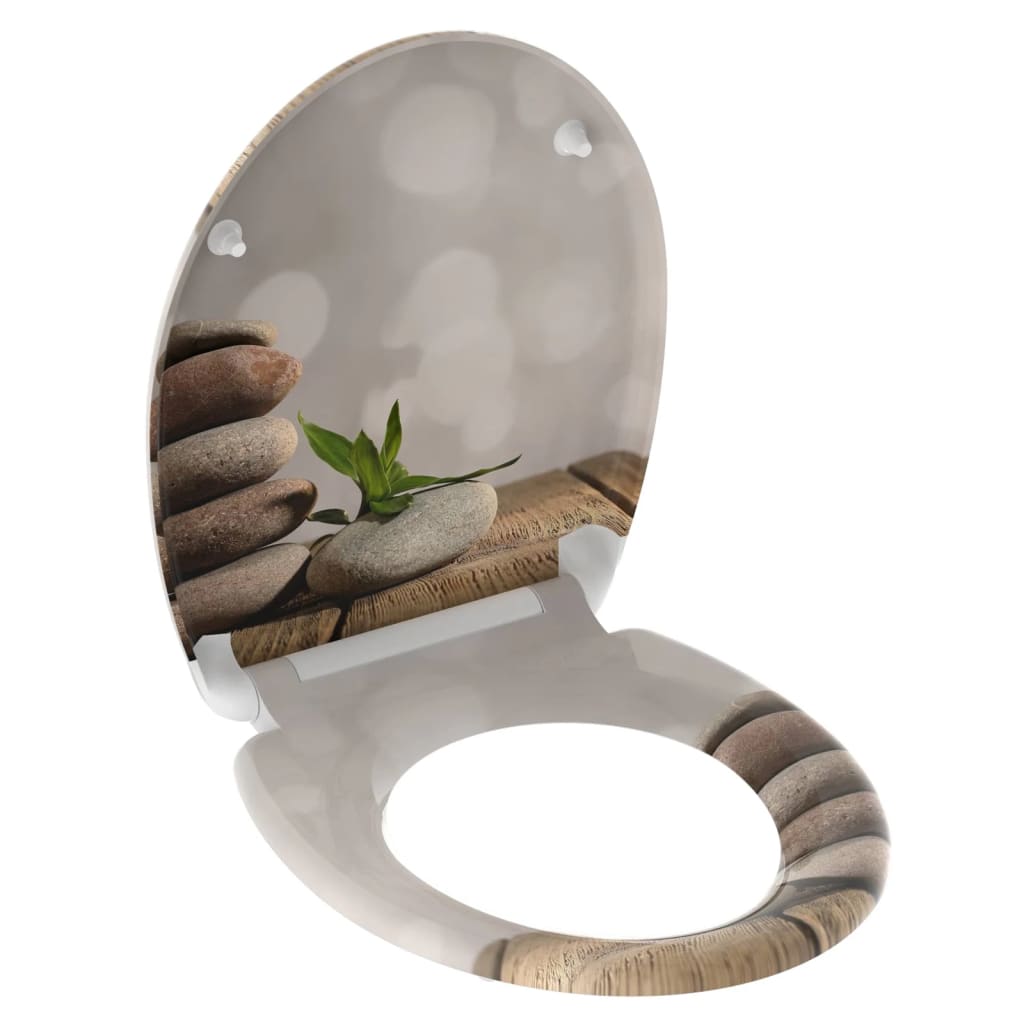 SCH�_�”��TTE Toilet Seat with Soft-Close Quick Release STONE PYRAMID