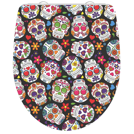 SCH�_�”��TTE Duroplast High Gloss Toilet Seat with Soft-Close CRAZY SKULL