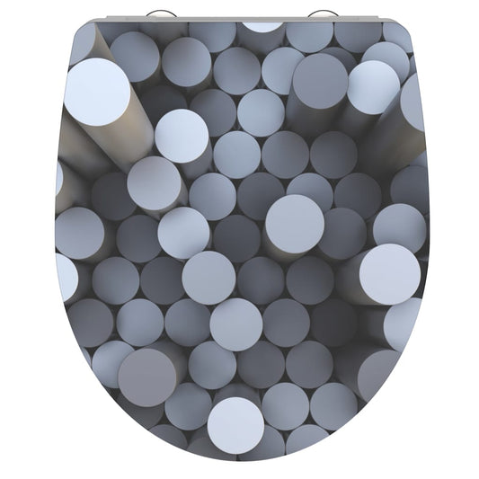 SCH�_�”��TTE High Gloss Toilet Seat with Soft-Close Quick Release ROUND DIPS