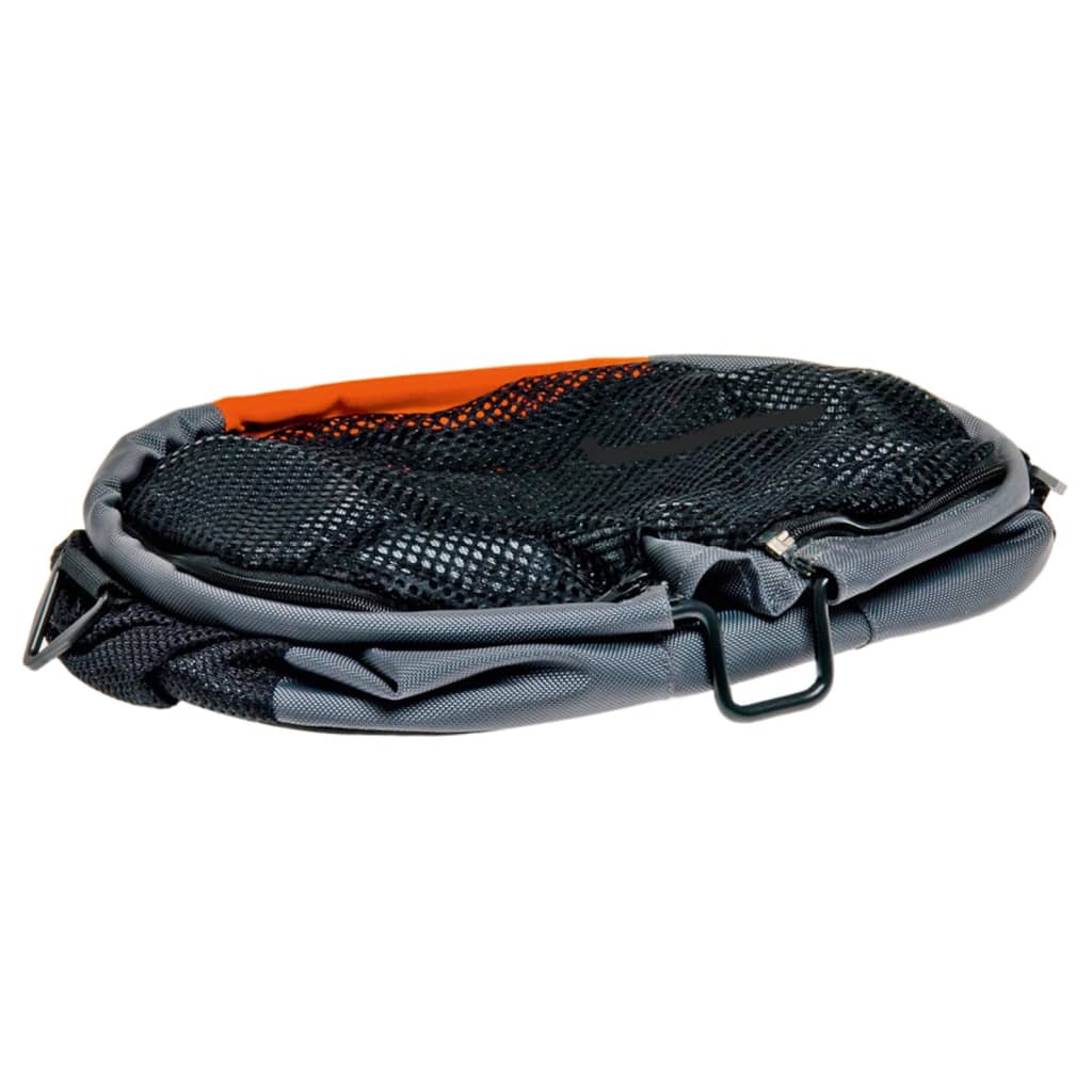 FLAMINGO Pet Bicycle Basket Nylon Orange and Grey