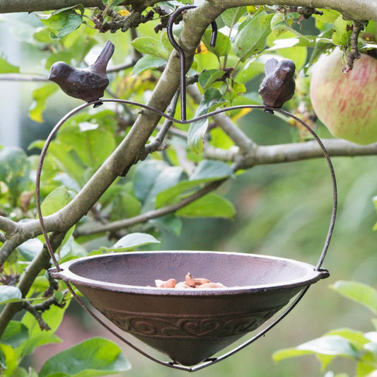 HI Bird Feeder Heart Shape 22 cm Brown
