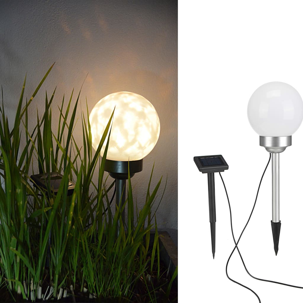 HI Solar LED Rotating Garden Ball Light 15 cm