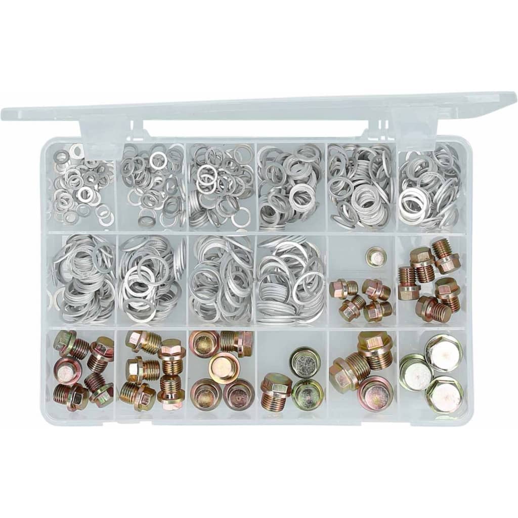 BRILLIANT TOOLS 543 Piece Oil Pan Plug Screws and O-Ring Set