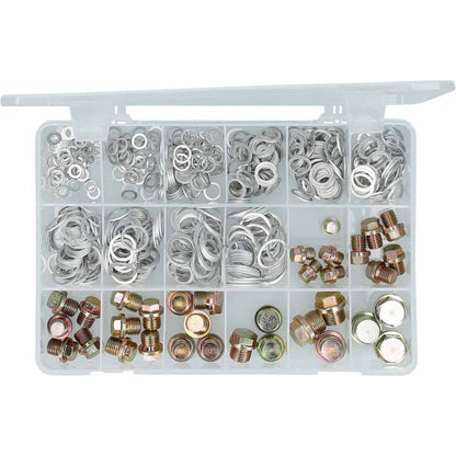 BRILLIANT TOOLS 543 Piece Oil Pan Plug Screws and O-Ring Set