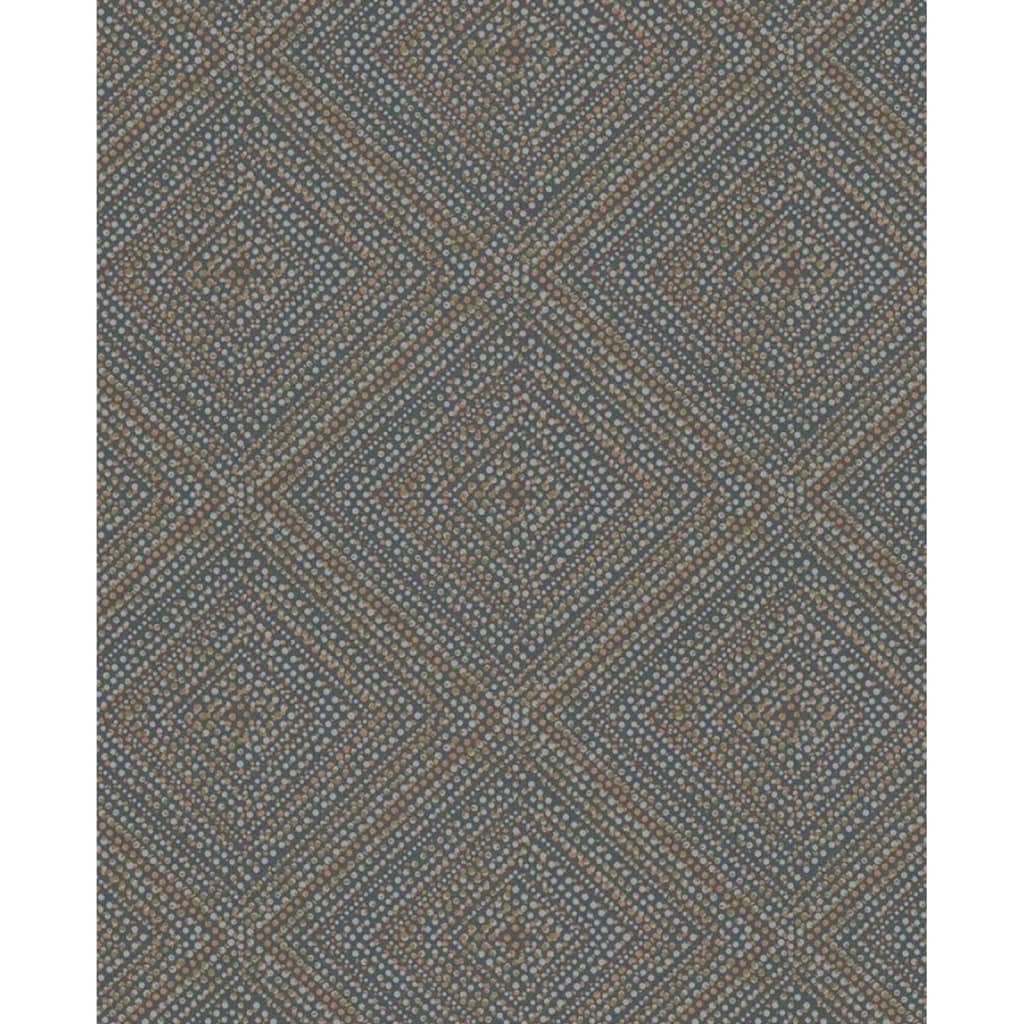 Noordwand Topchic Wallpaper Tone On Tone Diamonds Metallic Black