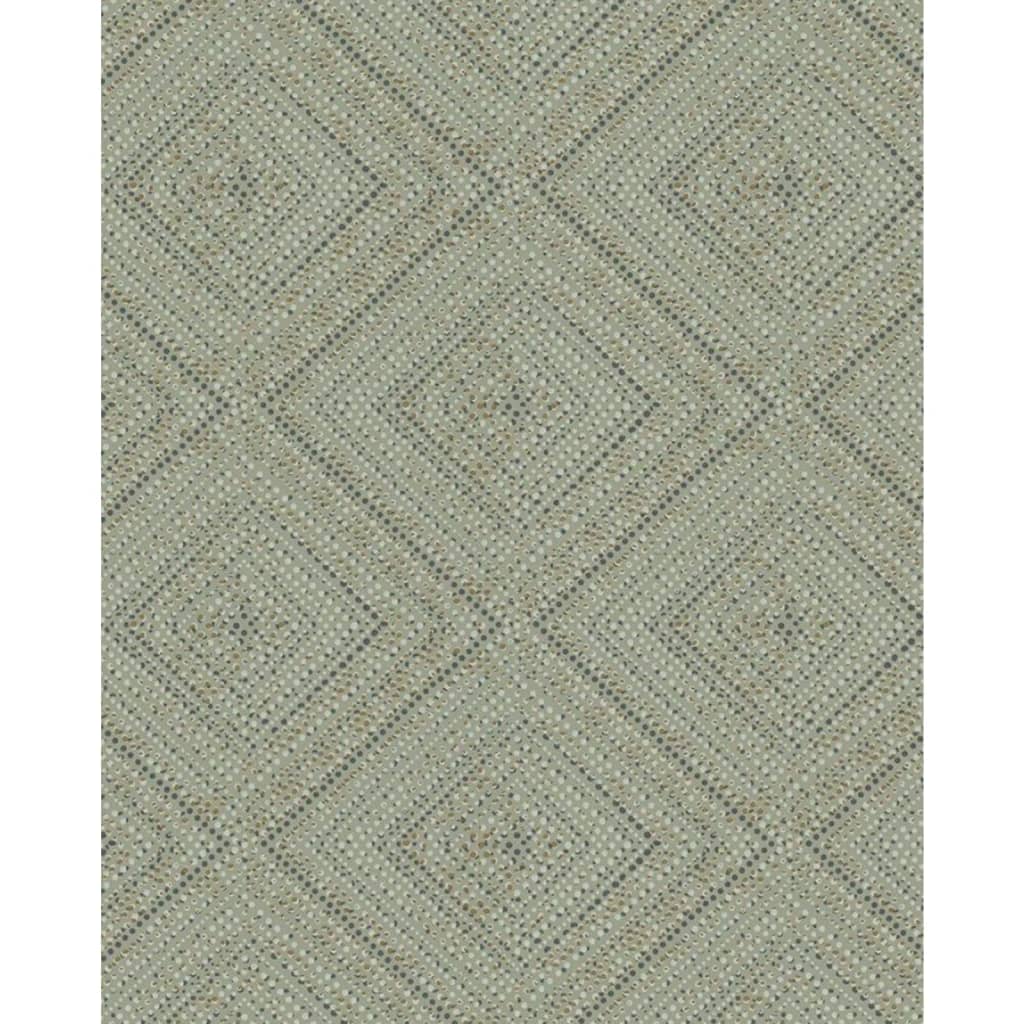 Noordwand Topchic Wallpaper Tone On Tone Diamonds Metallic Green