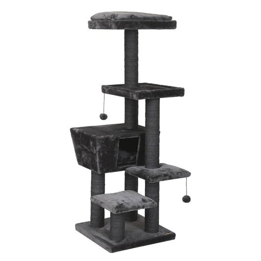 Ebi Cat Scratching Tree North Dakota 48x48x141 cm Grey