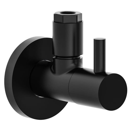 SCH�_�”��TTE MS Angle Valve with Rosette 10 mmQ Black