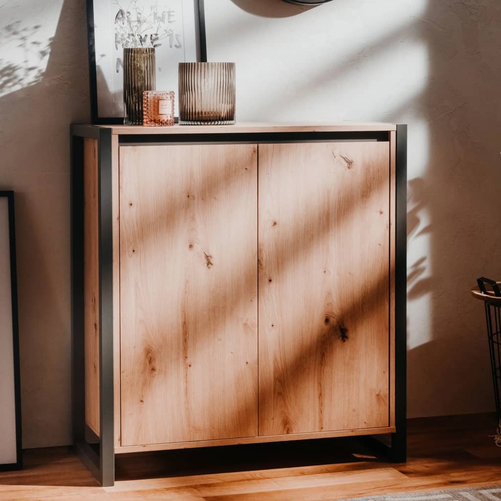 Finori Chest Denver 1 Artisan Oak and Anthracite Grey