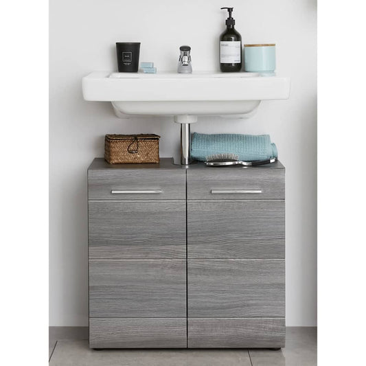 Trendteam Sink Vanity Unit Line Smokey Silver