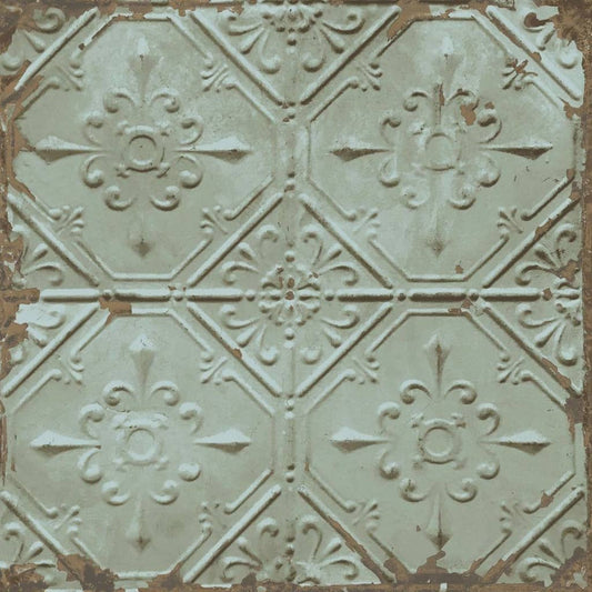 DUTCH WALLCOVERINGS Wallpaper Tin Ceiling Green
