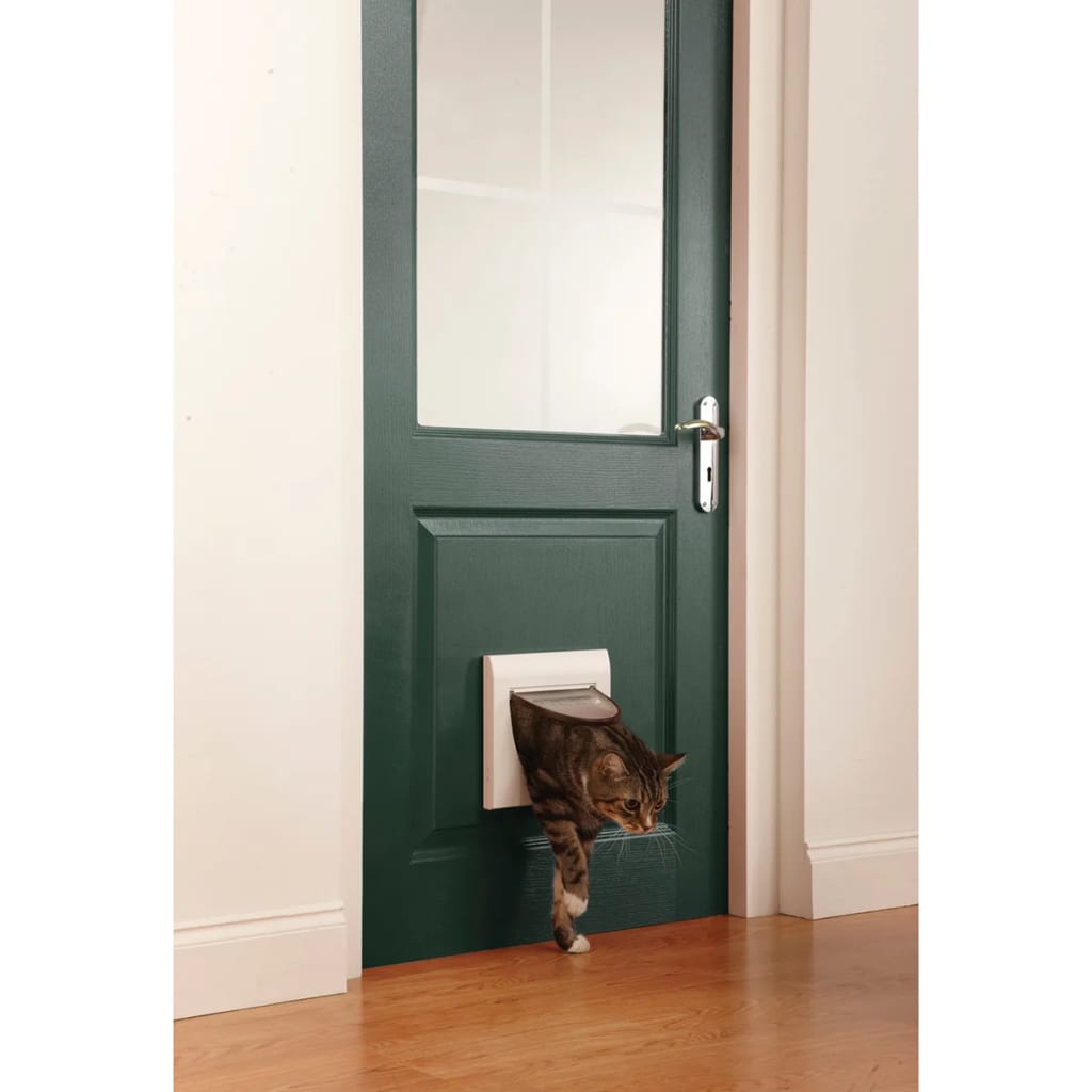 PetSafe Manual 4-Way Cat Flap with Tunnel Classic 917 White