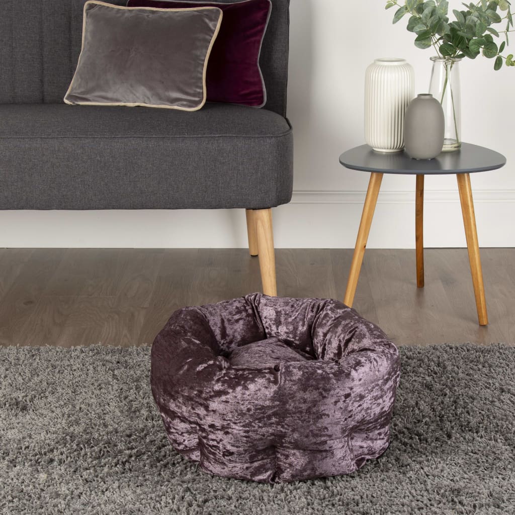 Scruffs Pet Bed Velvet Purple