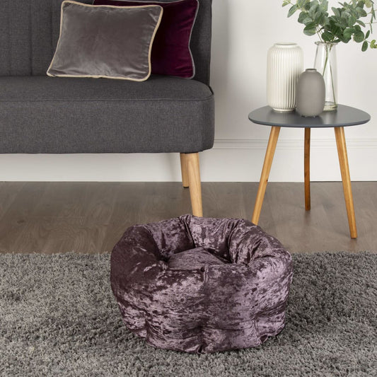 Scruffs Pet Bed Velvet Purple