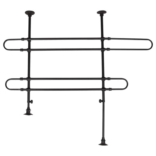 FLAMINGO 2 Bar Car Dog Safety Grid with 2 Options Sima Black