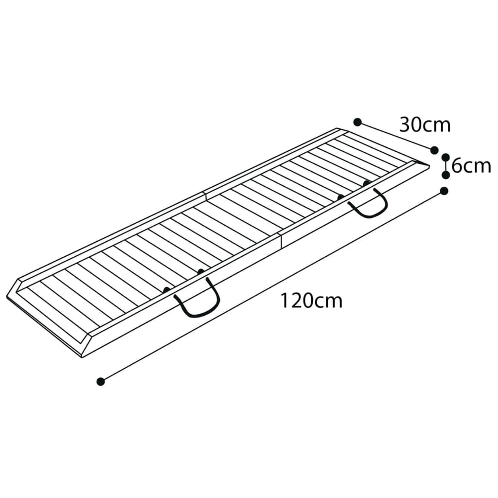 FLAMINGO Dog Ramp Foldable 120x30x6 cm