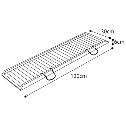 FLAMINGO Dog Ramp Foldable 120x30x6 cm