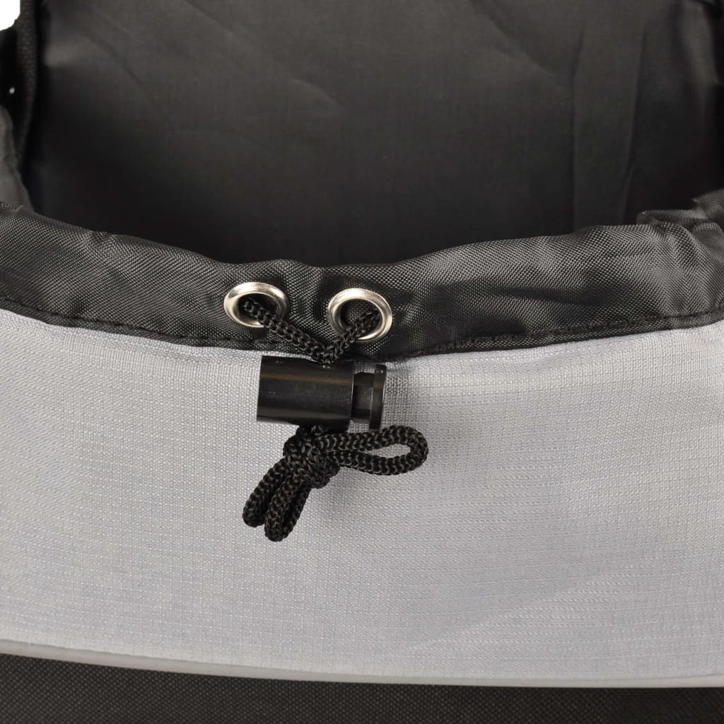 FLAMINGO Front Pet Carrier Sybil Black and Grey 518123