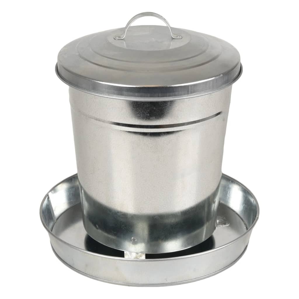FLAMINGO Feeding Bucket Hedwig Galvanised 6 L