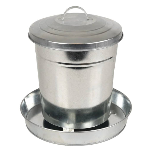 FLAMINGO Feeding Bucket Hedwig Galvanised 6 L
