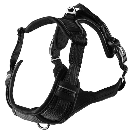 FLAMINGO Dog Harness Balou Black XL 80-105 25mm