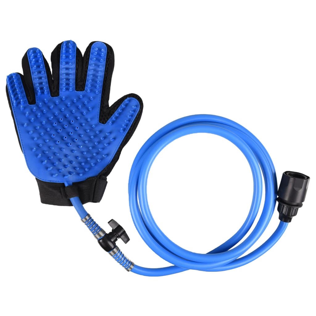 FLAMINGO Cleaning Glove with Tube Blue and Black