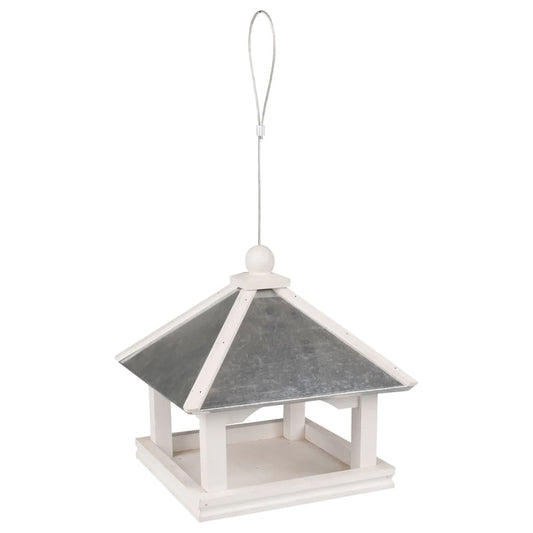 FLAMINGO Bird Table Thindra Wood White and Grey