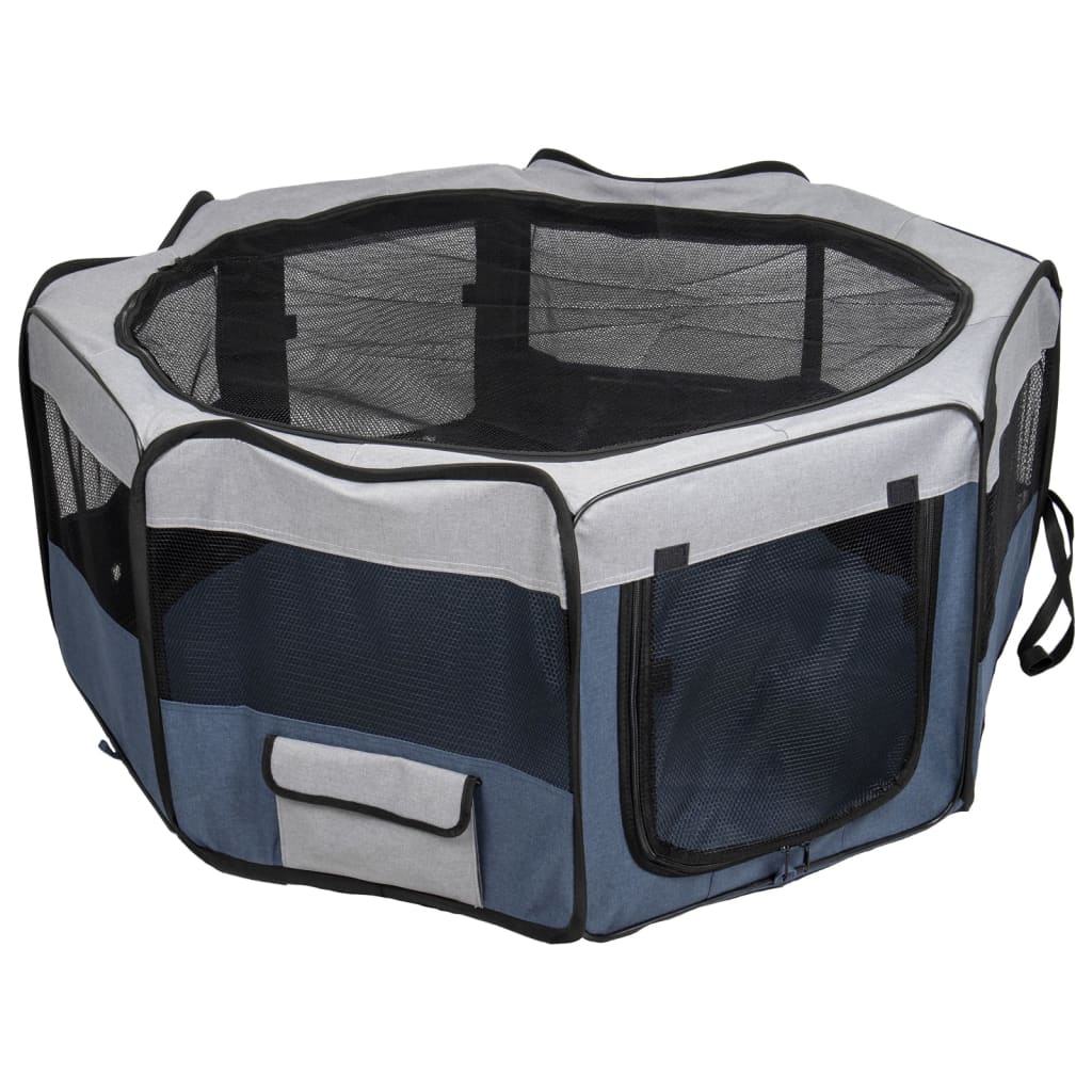 FLAMINGO Pet Playpen Flavio 116x116x48 cm L Blue